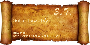 Suha Tasziló névjegykártya